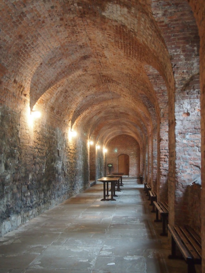 The covered passageway built by the Duke of Norfolk still survives today