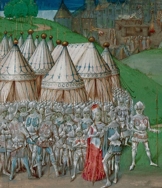 15th Century manuscript image depicting Isabella and Roger Mortimer (image from Wikimedia Commons)