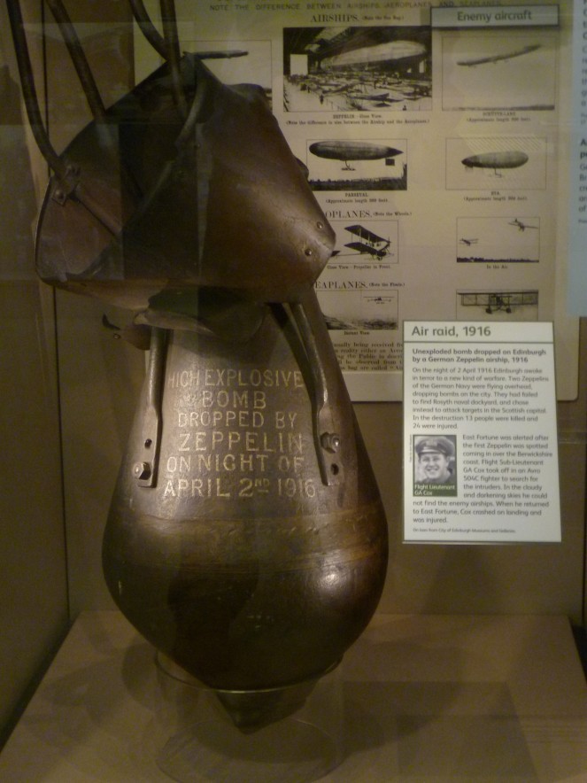 Unexploded Zeppelin bomb dropped in 1916 (image from Wikimedia Commons)