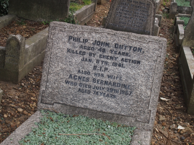 Philip John Dutton, a victim of the Blitz